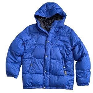 Polo Ralph Lauren Big Kids Blue Hooded Puffer Down Jacket